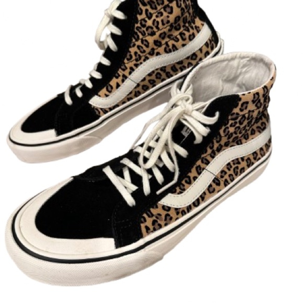 Vans Cheetah print SK8 high-top unizex - Men's size 8.5 and Women's size 10 - Picture 2 of 6